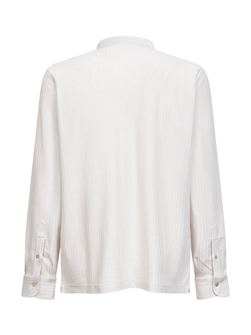 Brunello Cucinelli Beige jacquard jersey shirt outlook