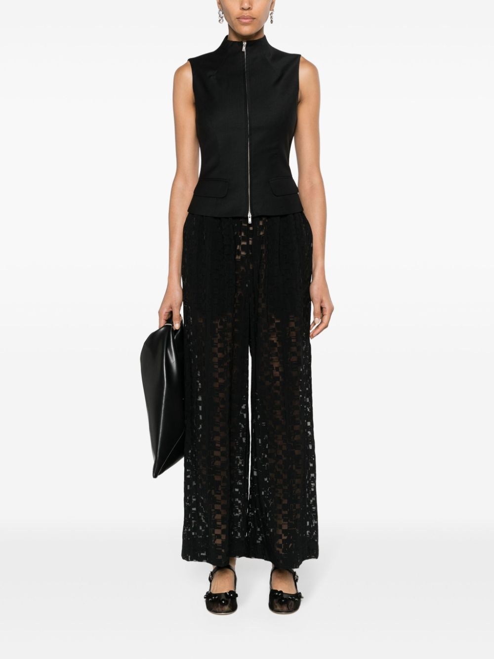 Waybill semi-sheer trousers - 2