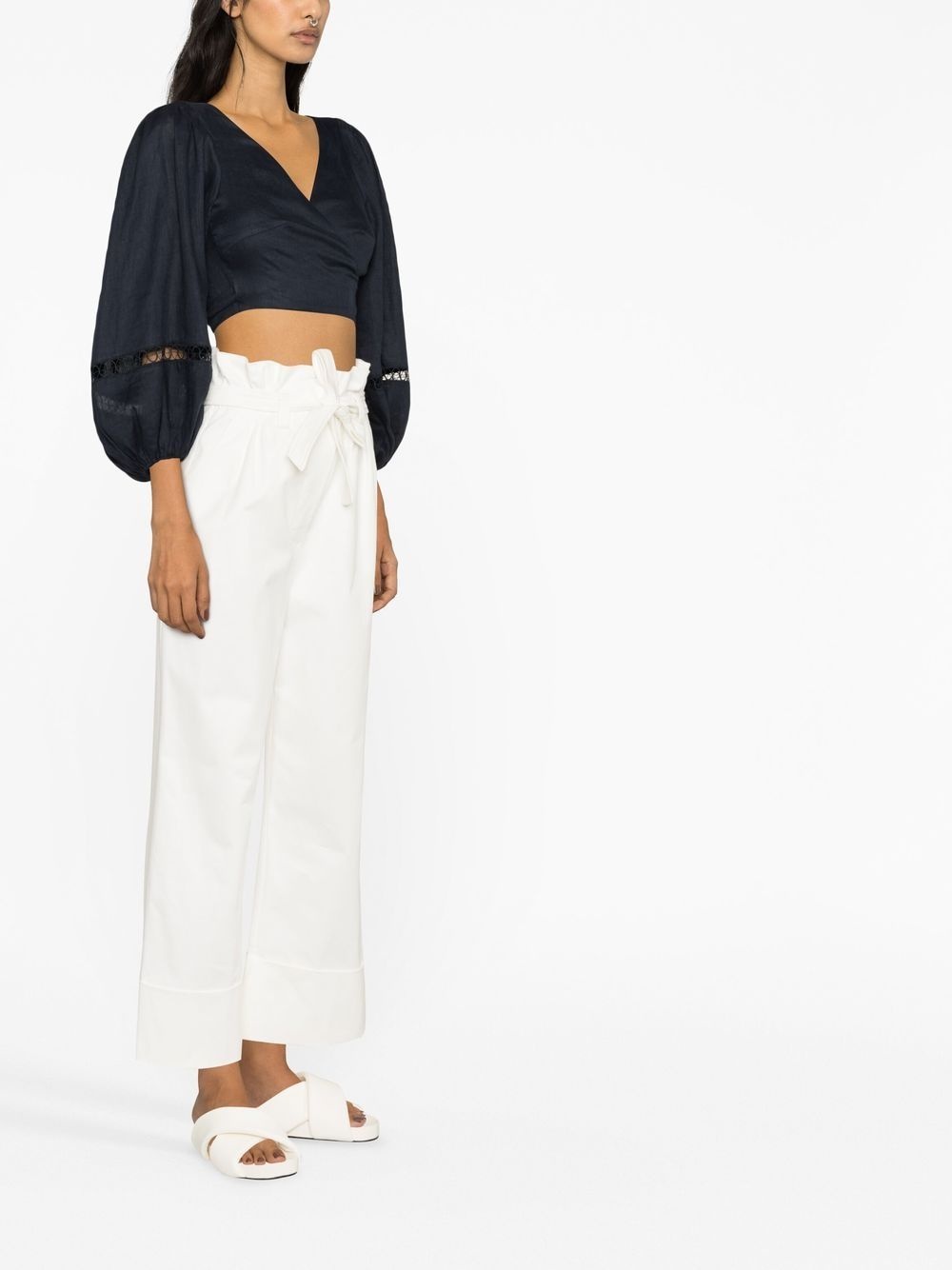 paper-bag waist trousers - 4