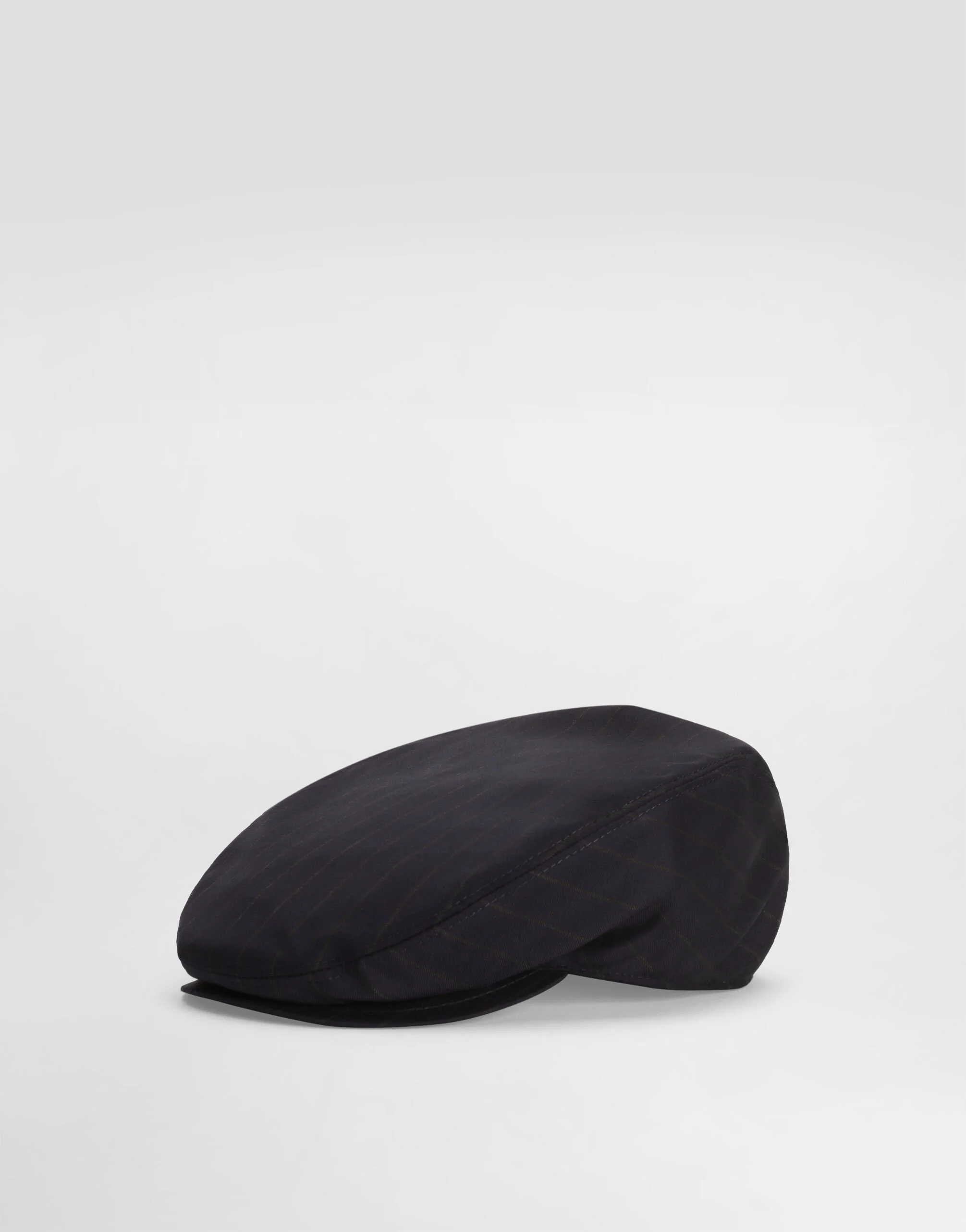 Virgin wool pinstripe flat cap - 1