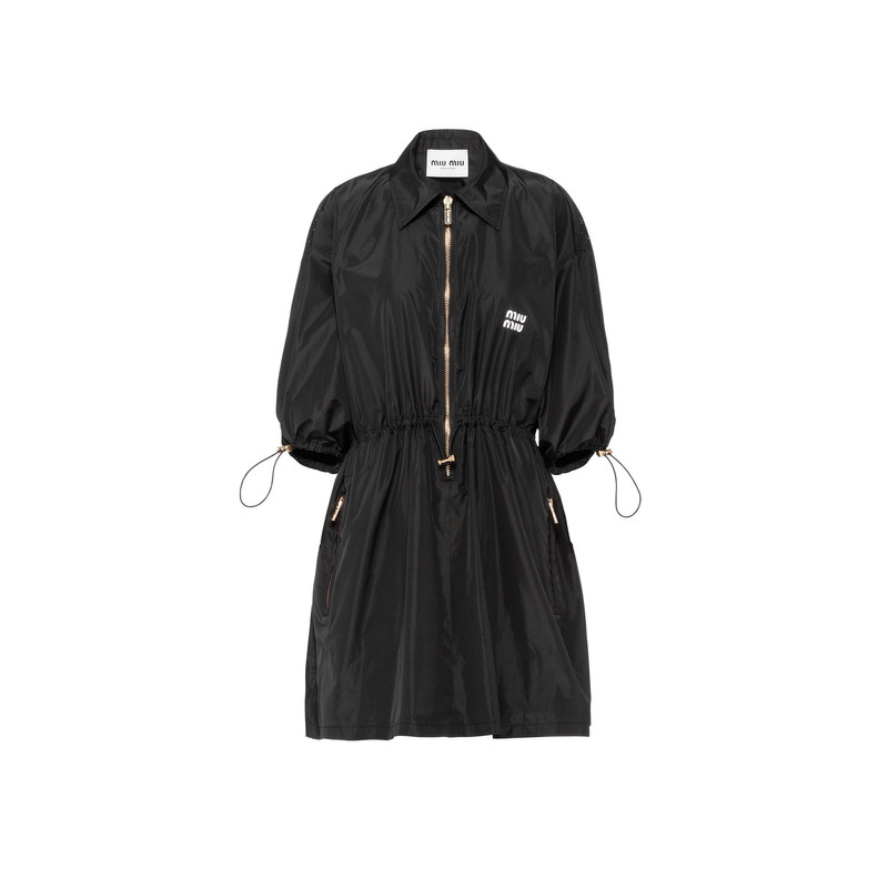 Technical silk mini-dress 1