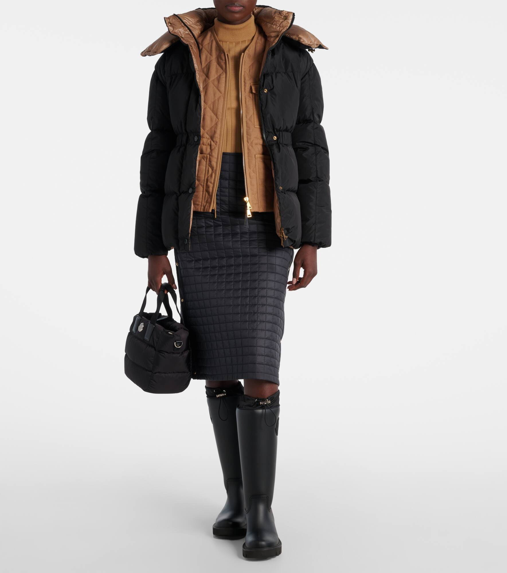 Agneux belted quilted down jacket - 2