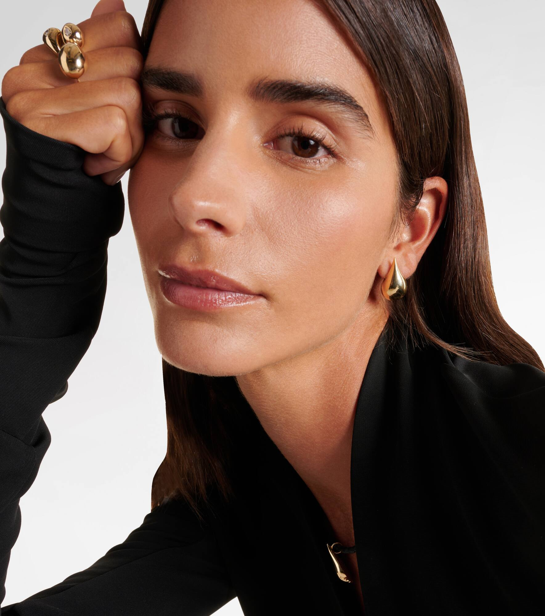 Water Droplet 14kt gold earrings - 2