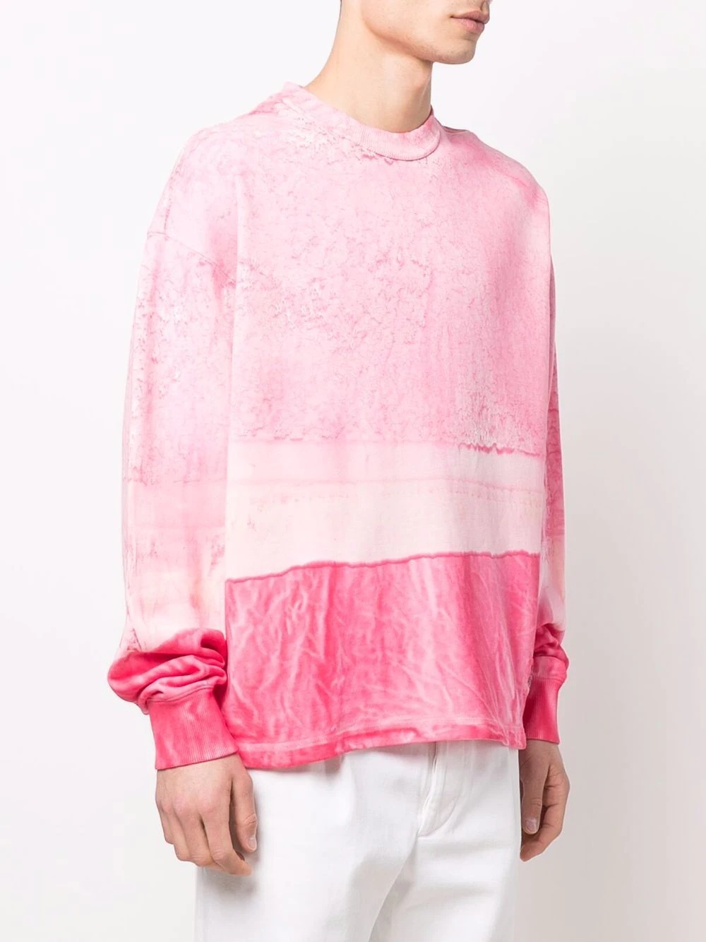 watercolour-effect sweatshirt - 3