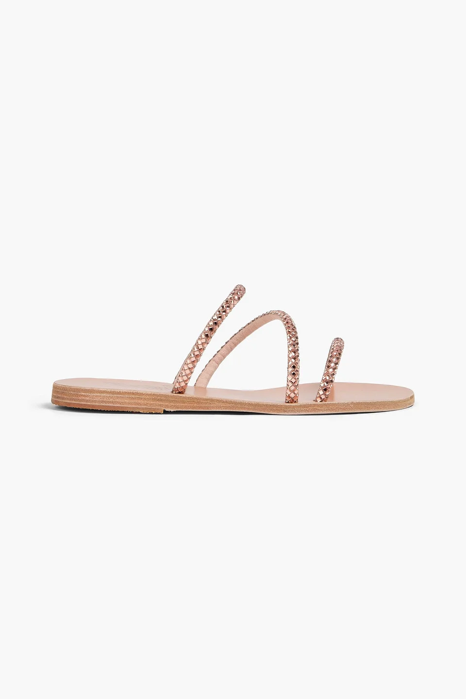 Polytimi crystal-embellished leather sandals - 1