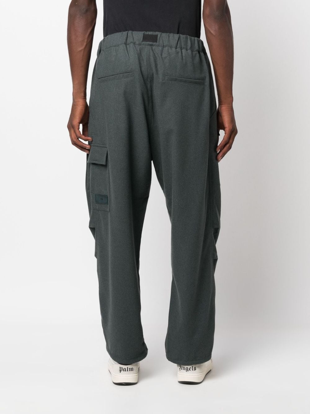 belted-waist straight-leg trousers - 4