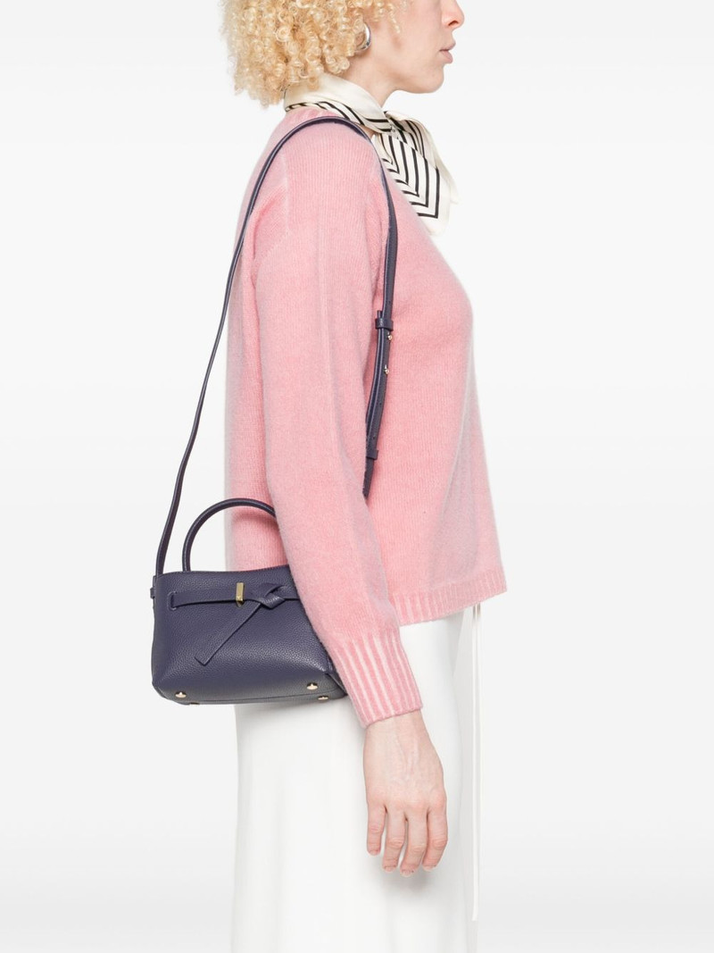 EMPORIO ARMANI knotted-detail top-handle tote bag outlook