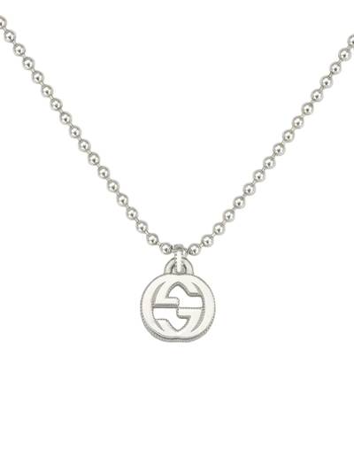 GUCCI Interlocking G necklace in silver outlook