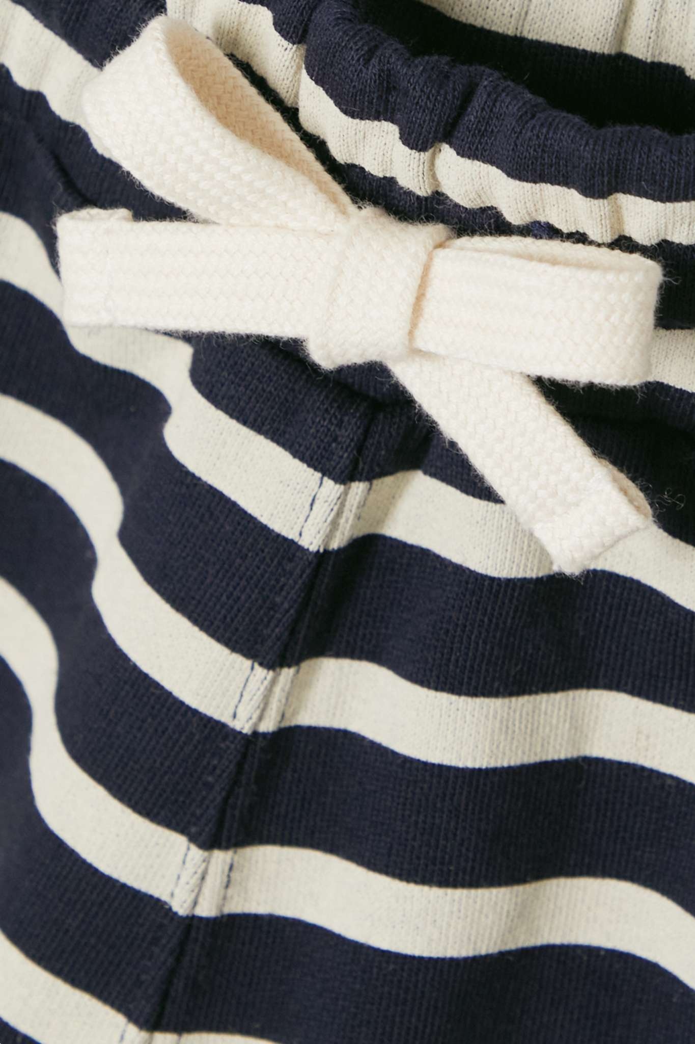 Striped cotton-jersey shorts - 4