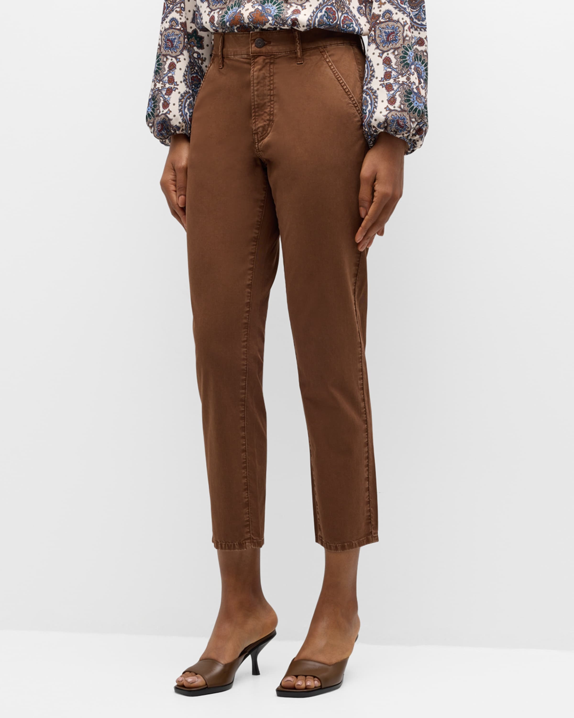 Sia Mid-Rise Twill Chino Pants - 2