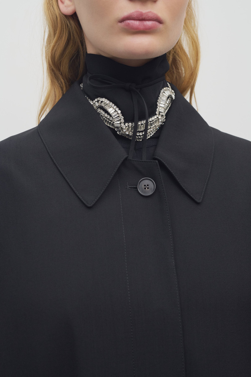 The Row Katelis Jabot Collar in Silk outlook