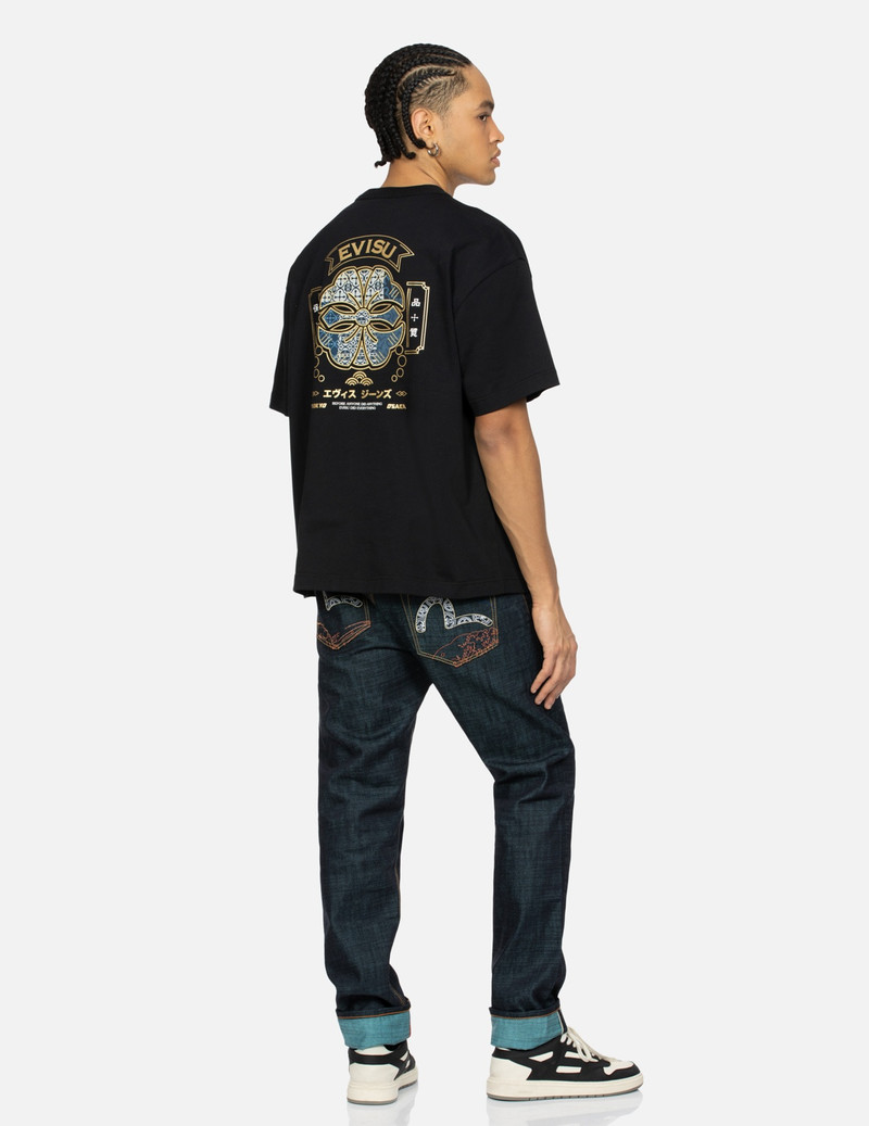 KAMON AND SEAGULL PATCHWORK APPLIQUÉ LOOSE FIT T-SHIRT 3