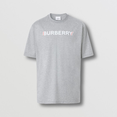 Burberry Logo Print Cotton Oversized T-shirt outlook