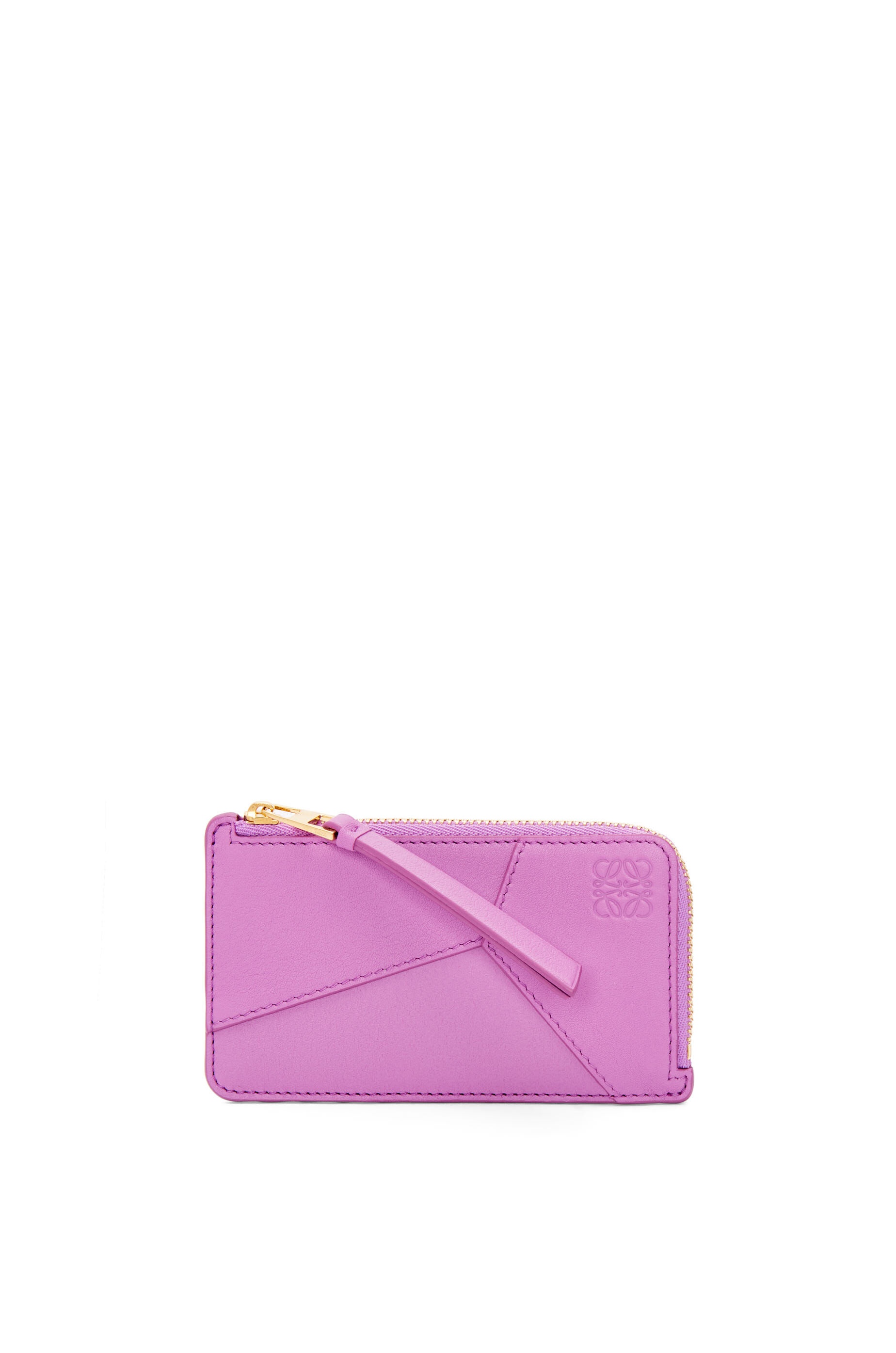 Puzzle Edge coin cardholder in classic calfskin - 1