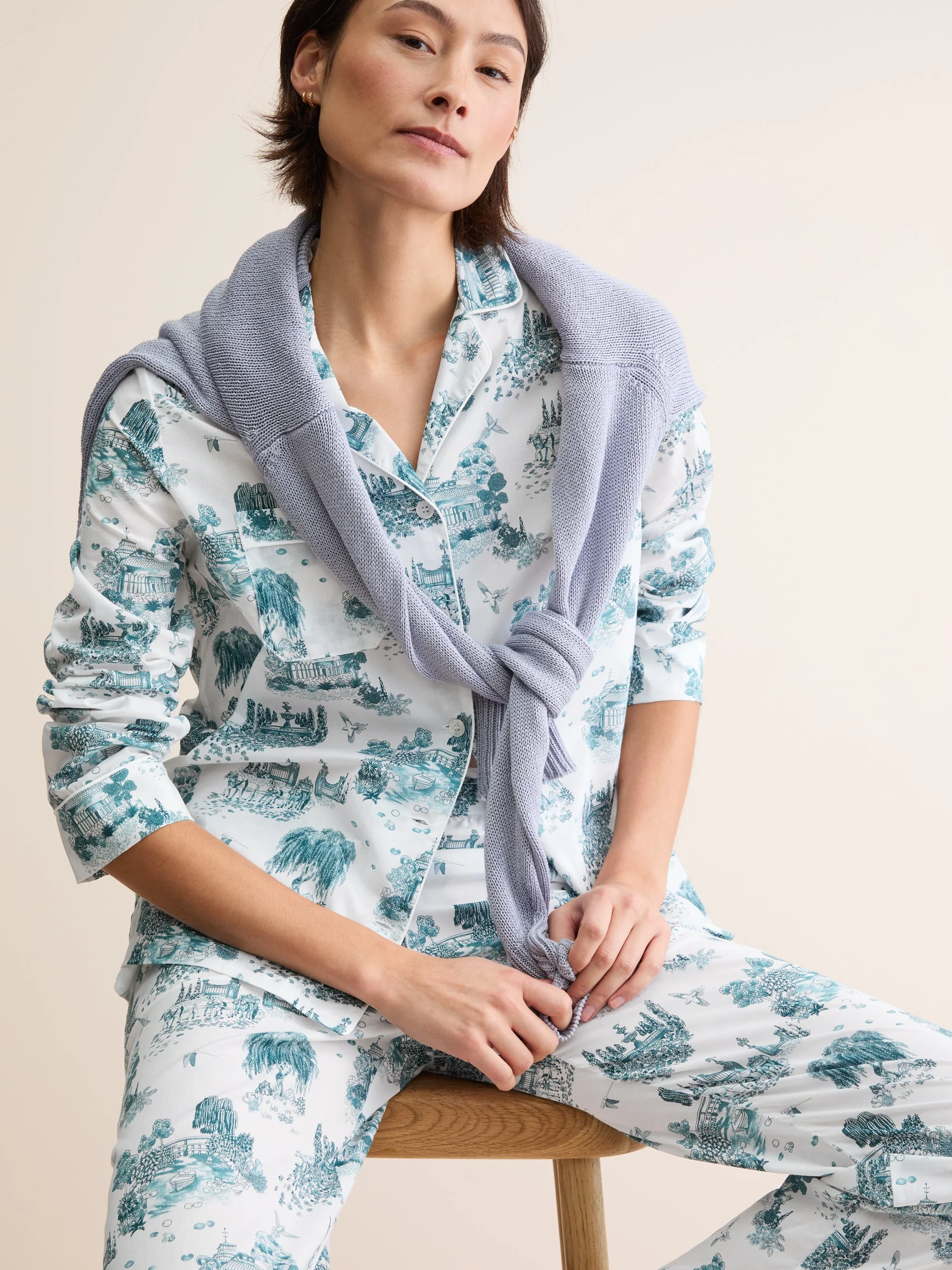 Women's Pajamas London Toile White - 1