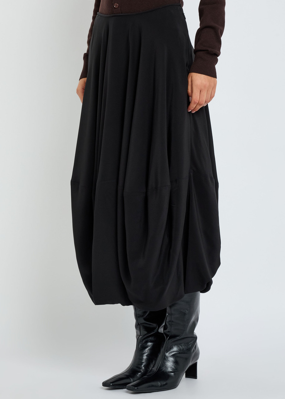 Lemaire Balloon Silk-crepe Midi Skirt - 2