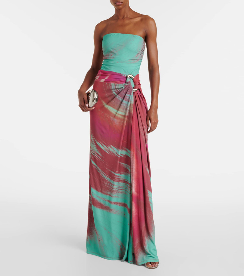 SIMKHAI Emma printed jersey maxi dress outlook