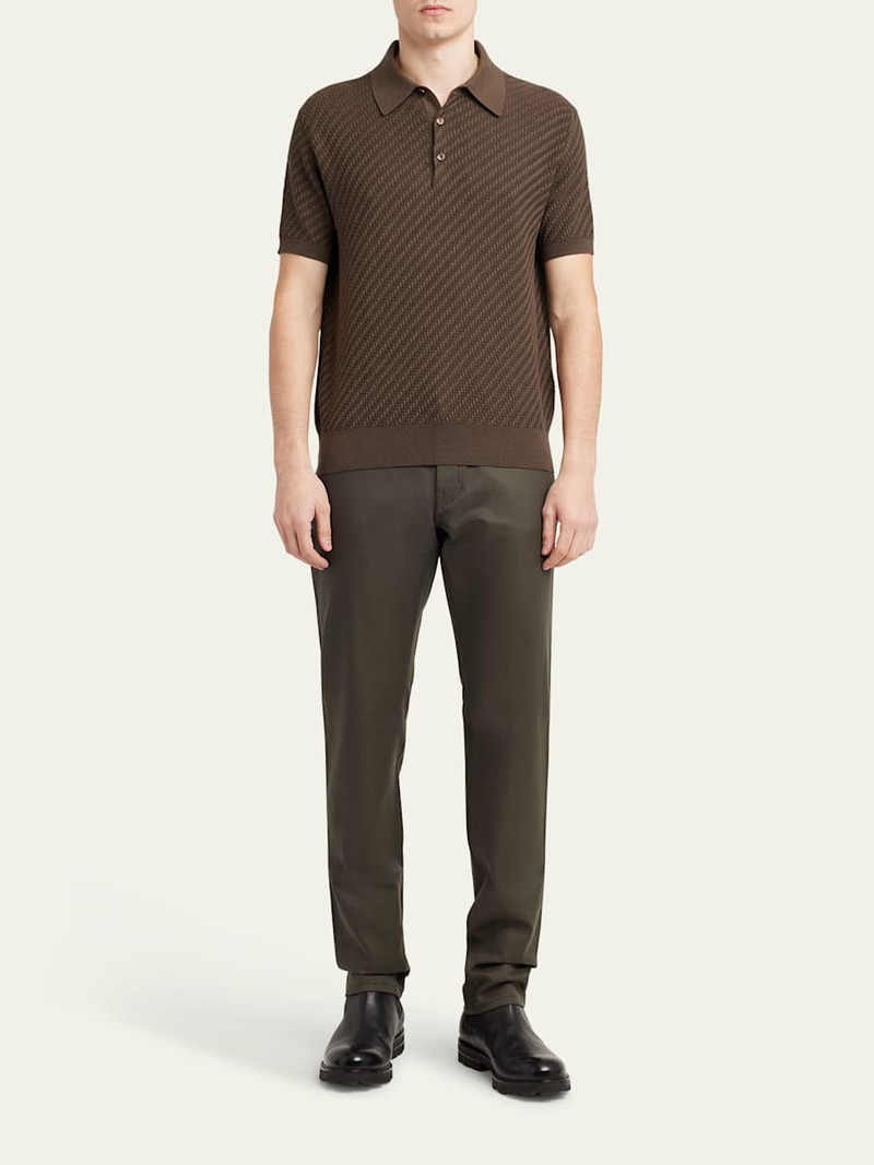 Brioni Men's Slim Twill Five-Pocket Pants outlook