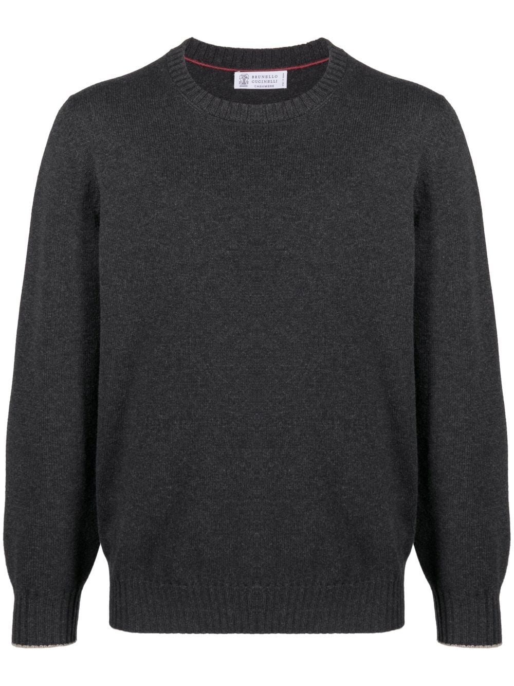 crew-neck cashmere jumper - 1