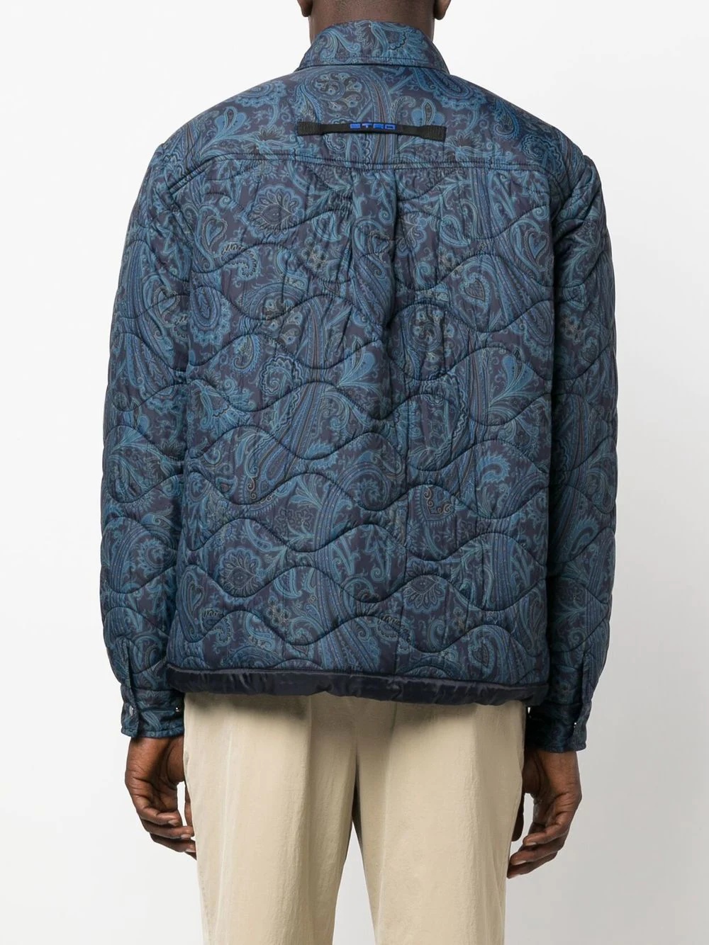 reversible paisley-print padded jacket - 4