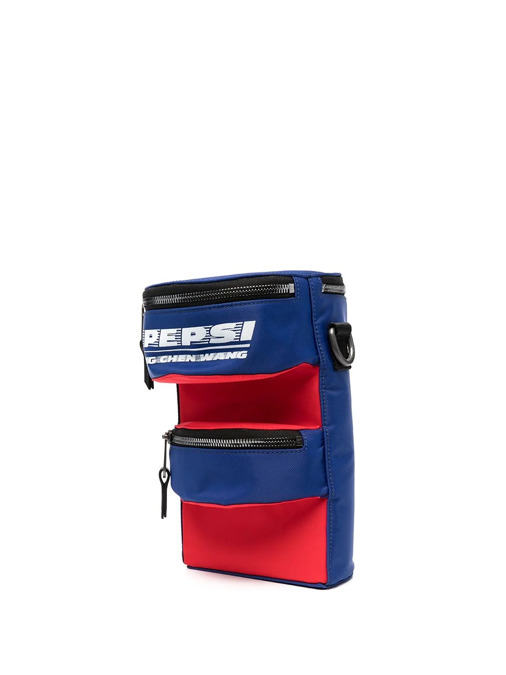 pepsi logo panelled shoulder bag - 1