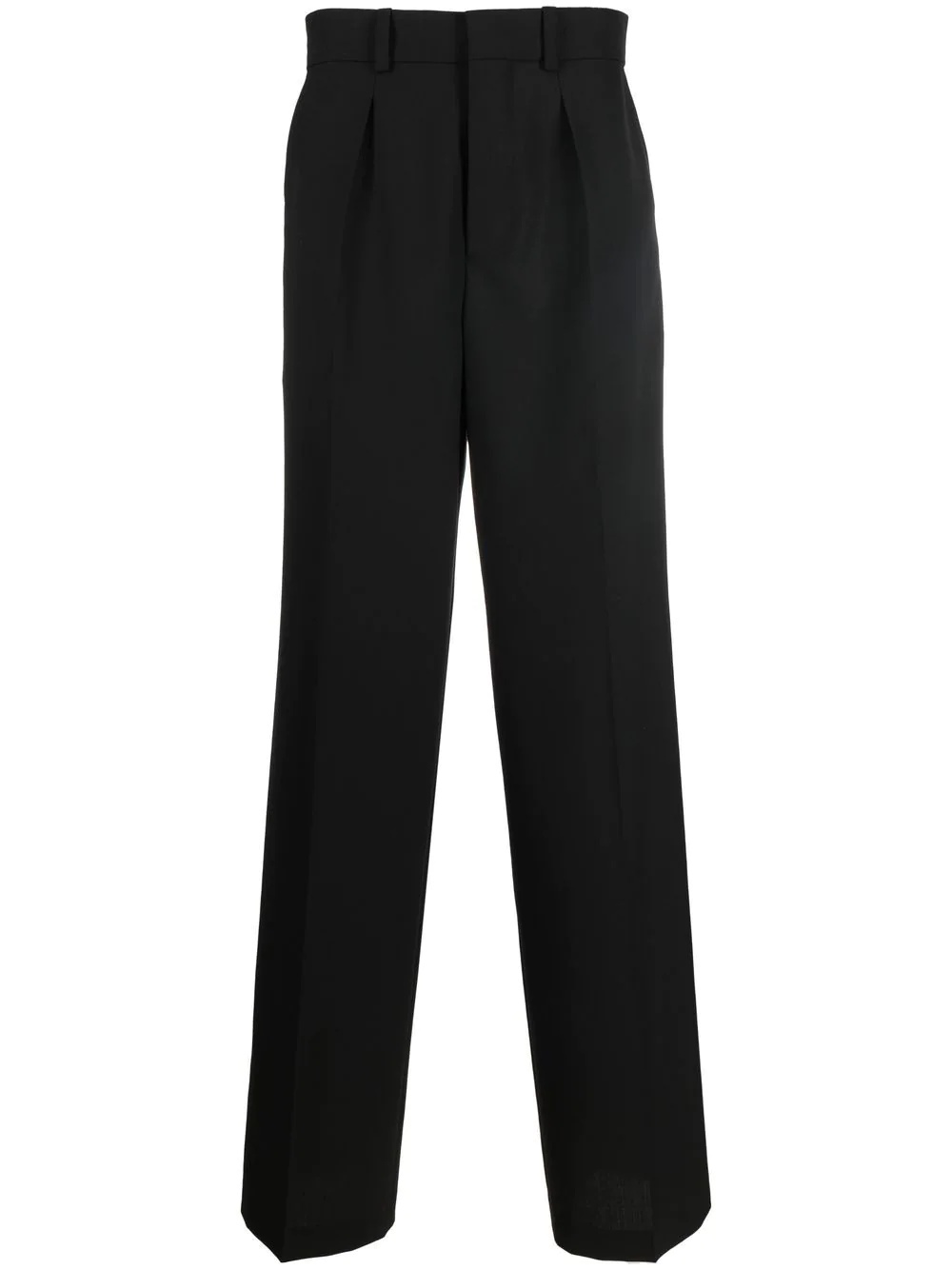 pleat-detail wide-leg trousers - 1