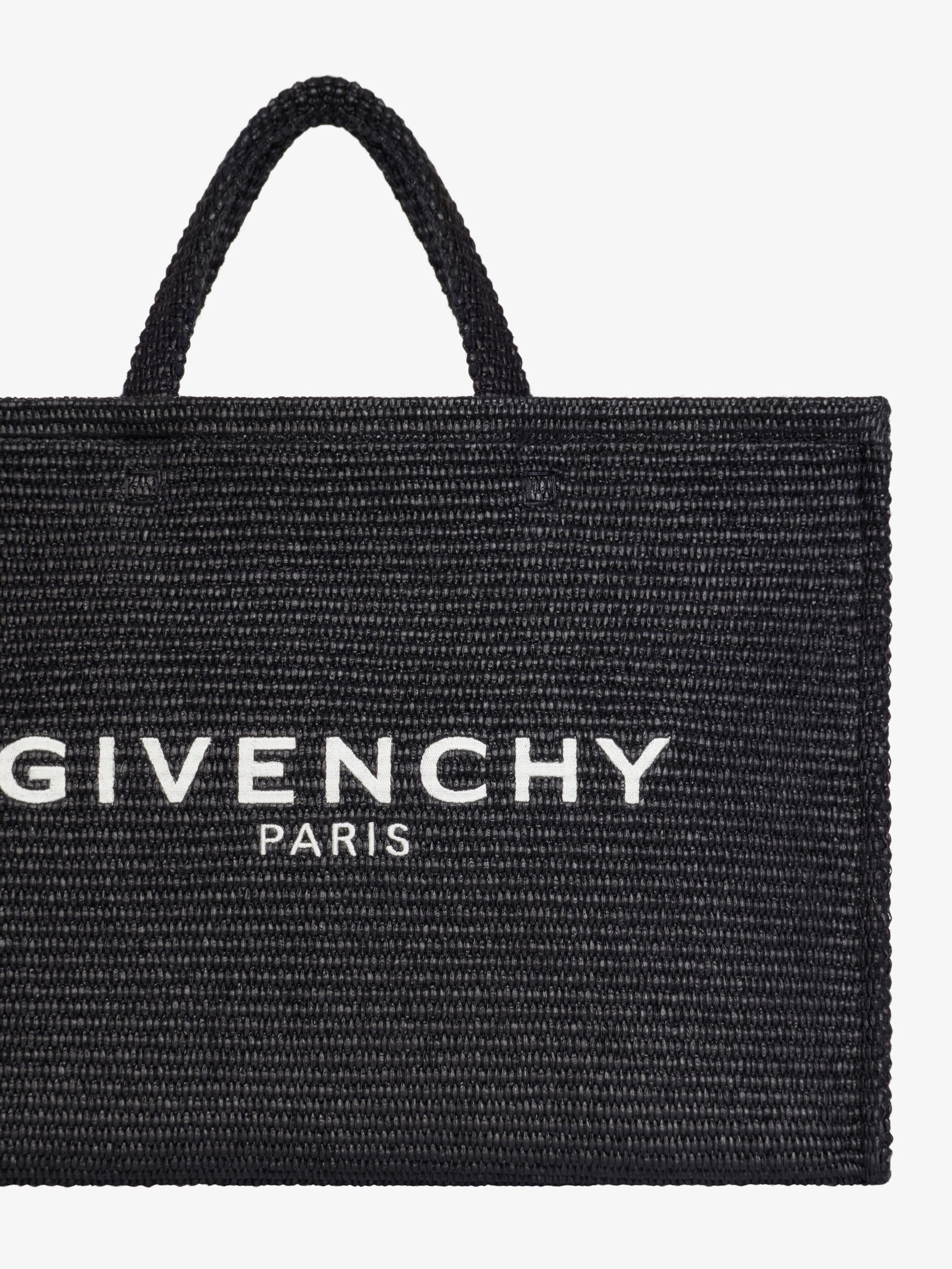 LARGE G-TOTE SHOPPING BAG IN RAFFIA - 6