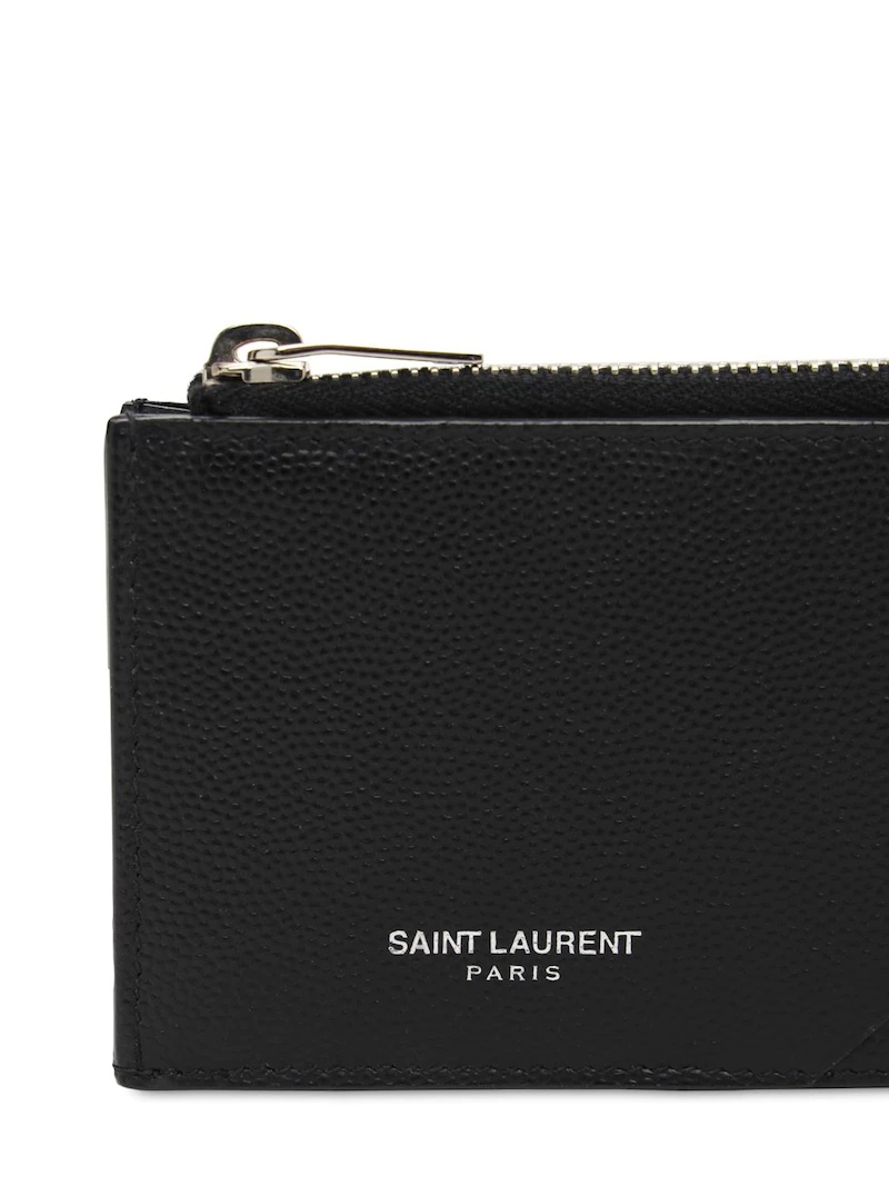 LEATHER ZIP CARD HOLDER - 2