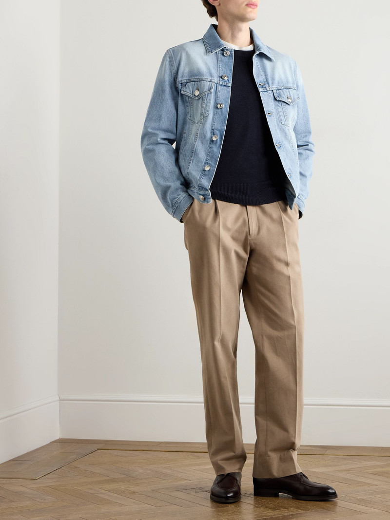 Brunello Cucinelli Slim-Fit Cashmere Sweater Navy outlook