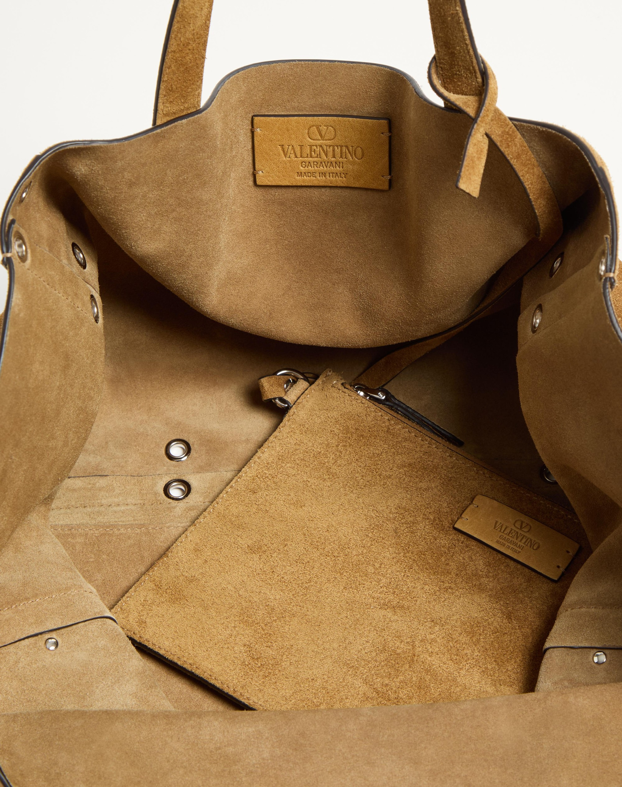 VALENTINO GARAVANI MEDIUM NELLCÔTE SUEDE SHOPPING BAG - 6