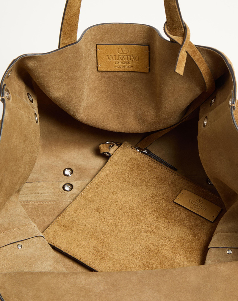 Valentino VALENTINO GARAVANI MEDIUM NELLCÔTE SUEDE SHOPPING BAG outlook
