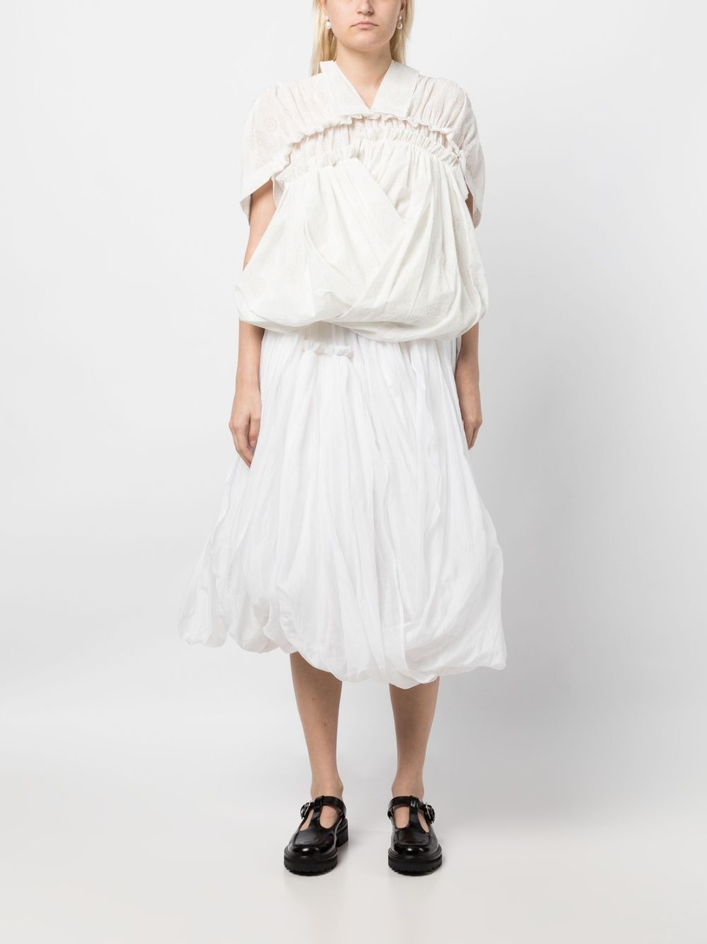 draped full midi skirt - 2
