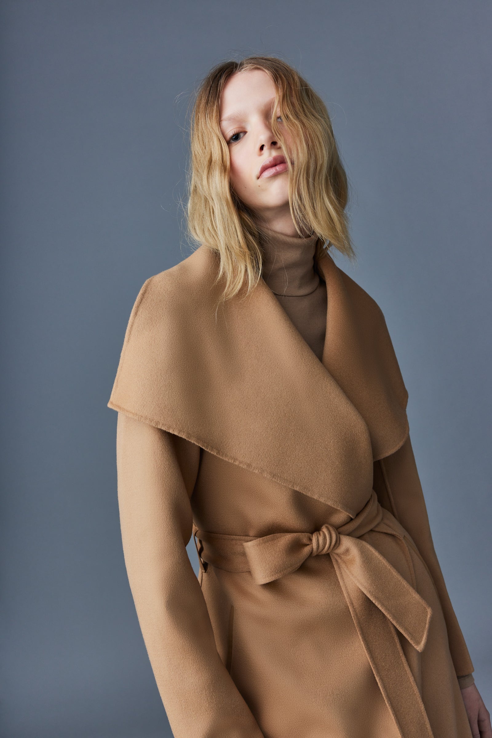 MAI-CN Double-face wool wrap coat - 5