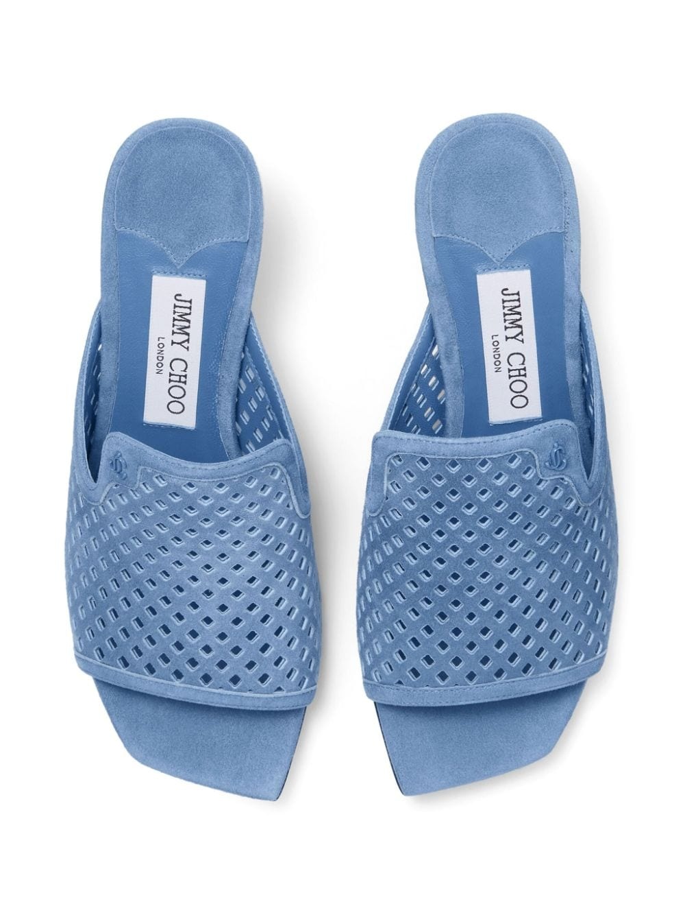 Ander 50mm perforated suede mules - 5
