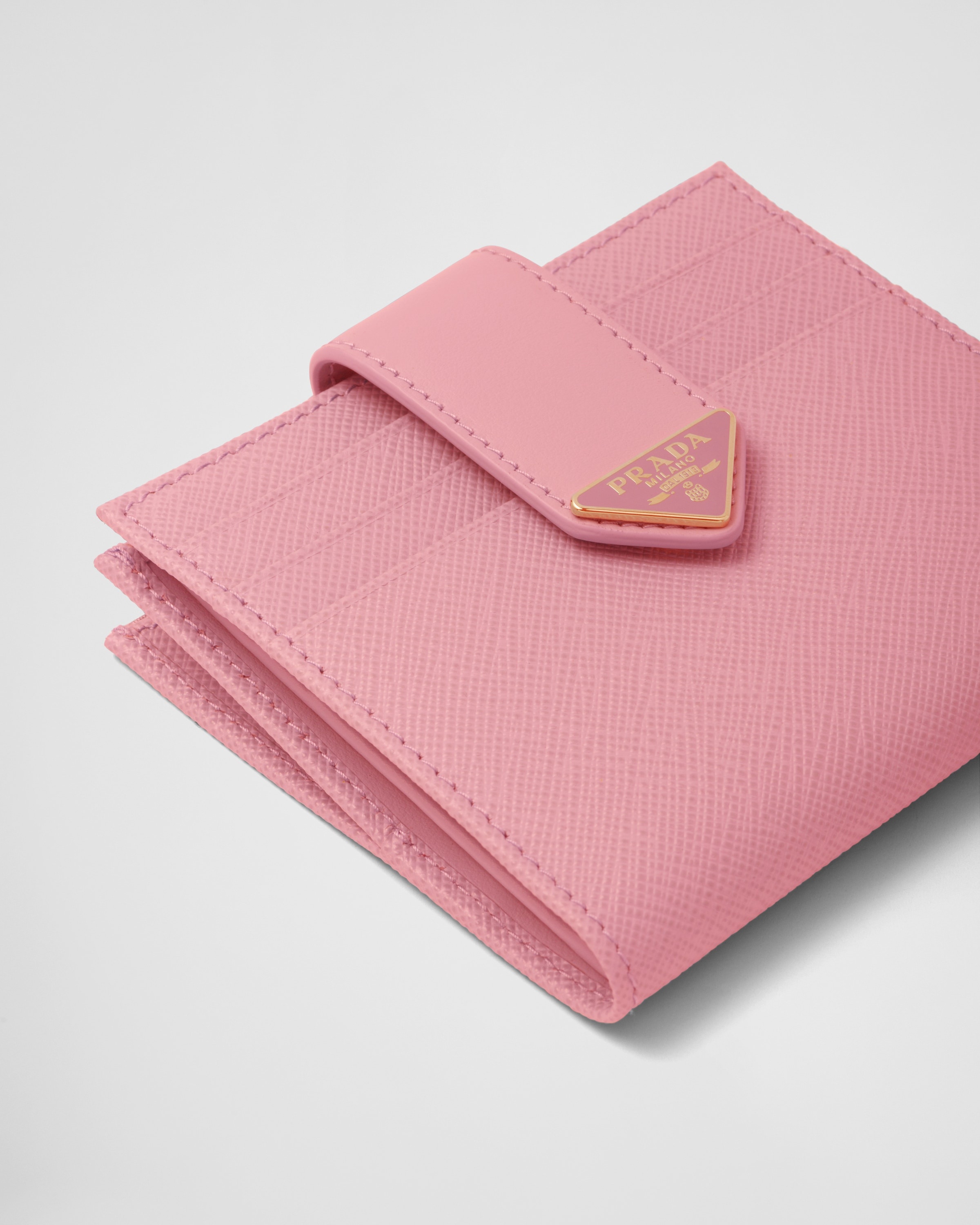 Small Saffiano and smooth leather wallet - 5