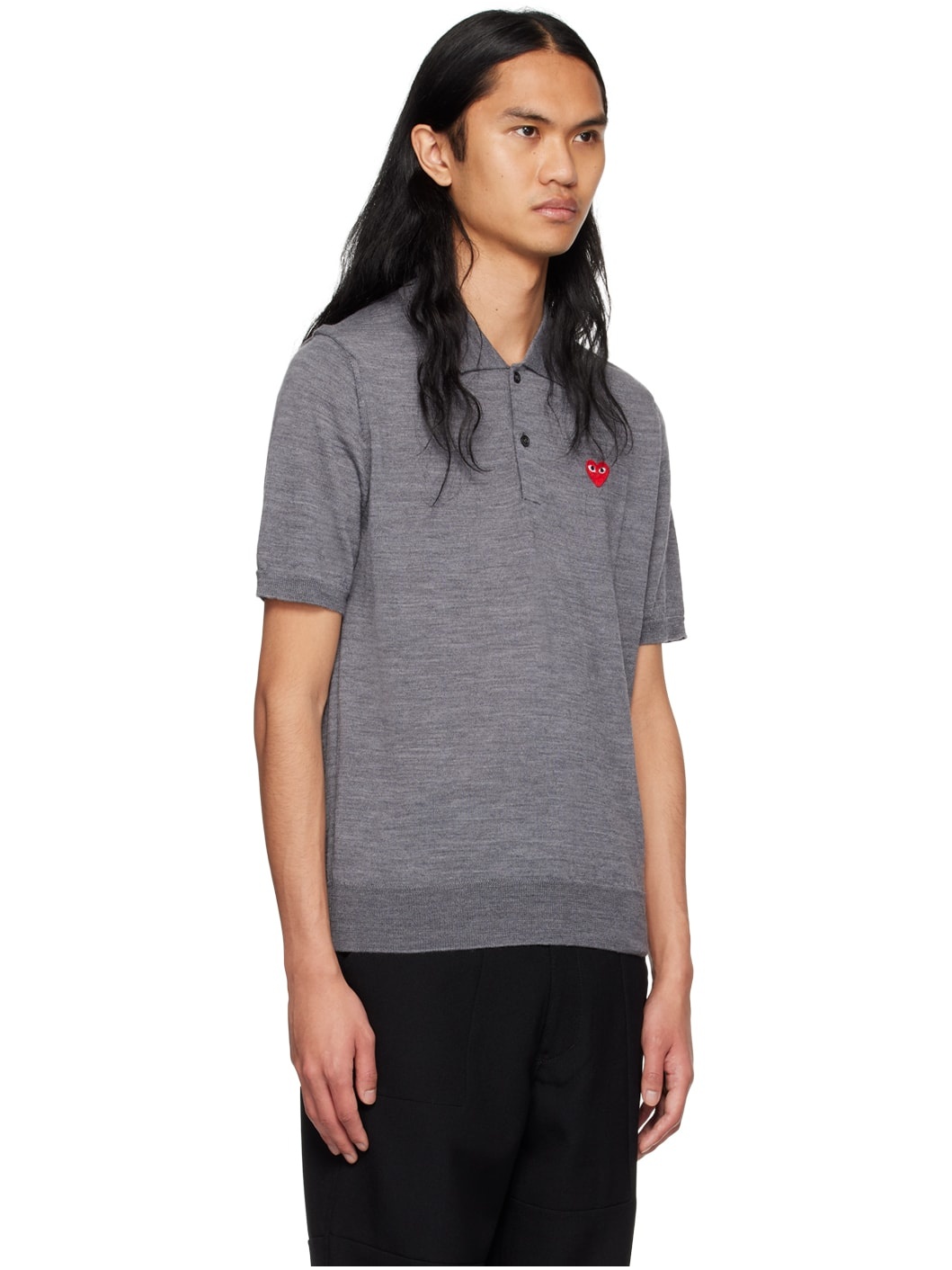 Gray Patch Polo - 2