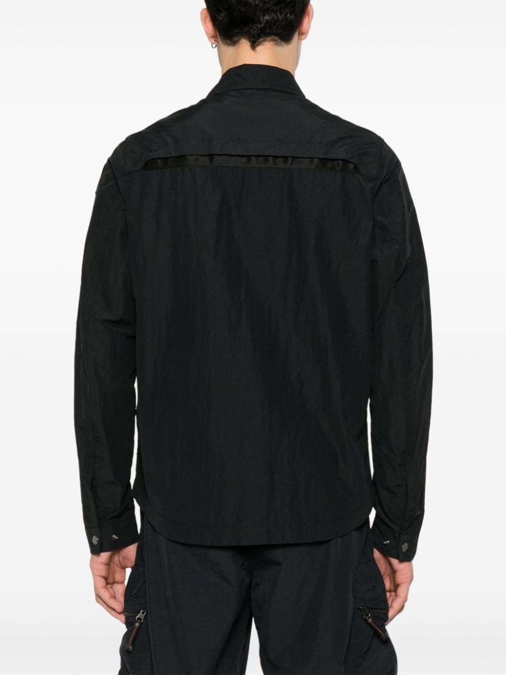 Rayner logo-patch shirt jacket - 4