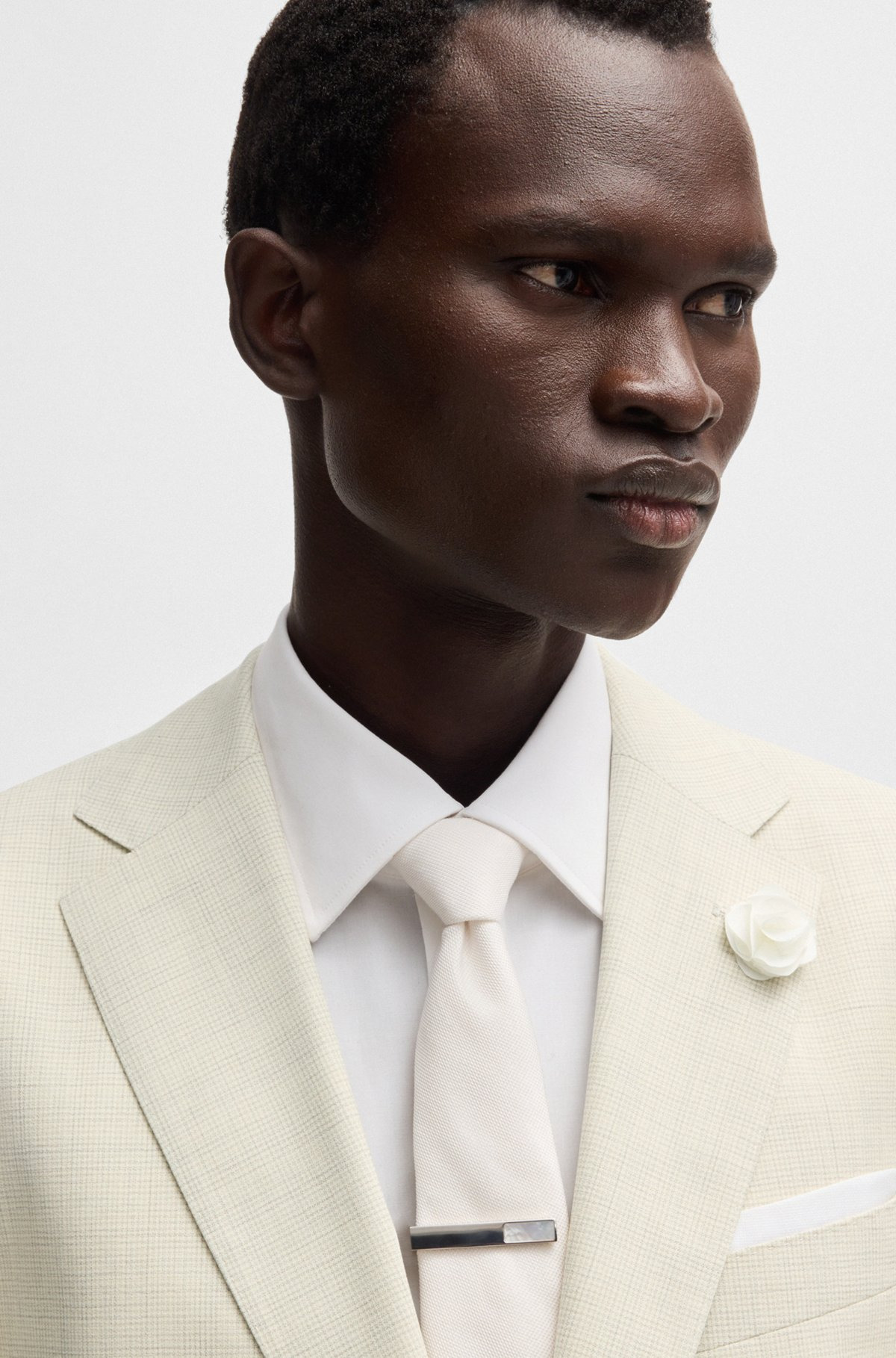 SLIM-FIT SUIT JACKET IN A PATTERNED WOOL BLEND - 5