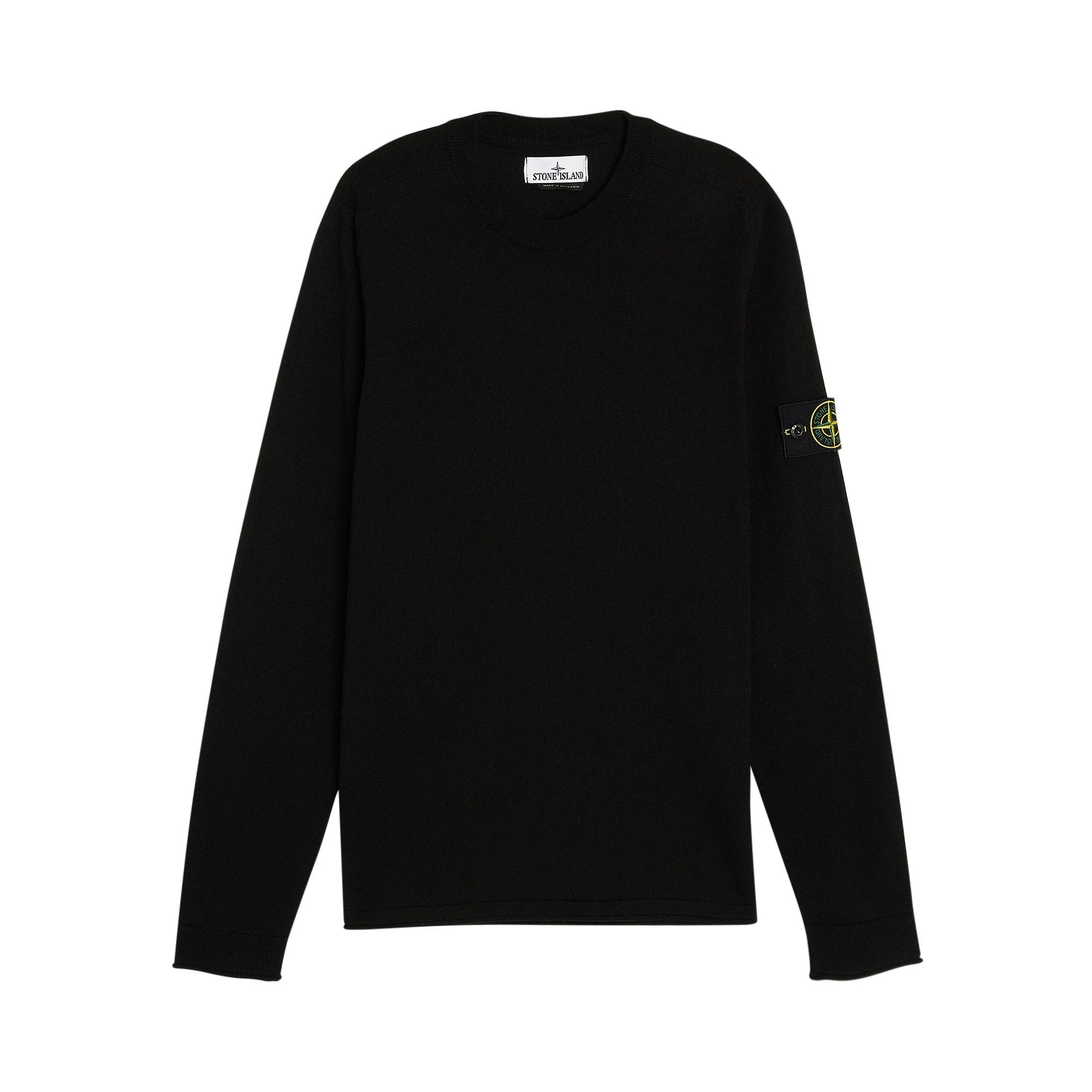 Stone Island Light Raw Stocking Stitch Sweatshirt 'Black' - 1