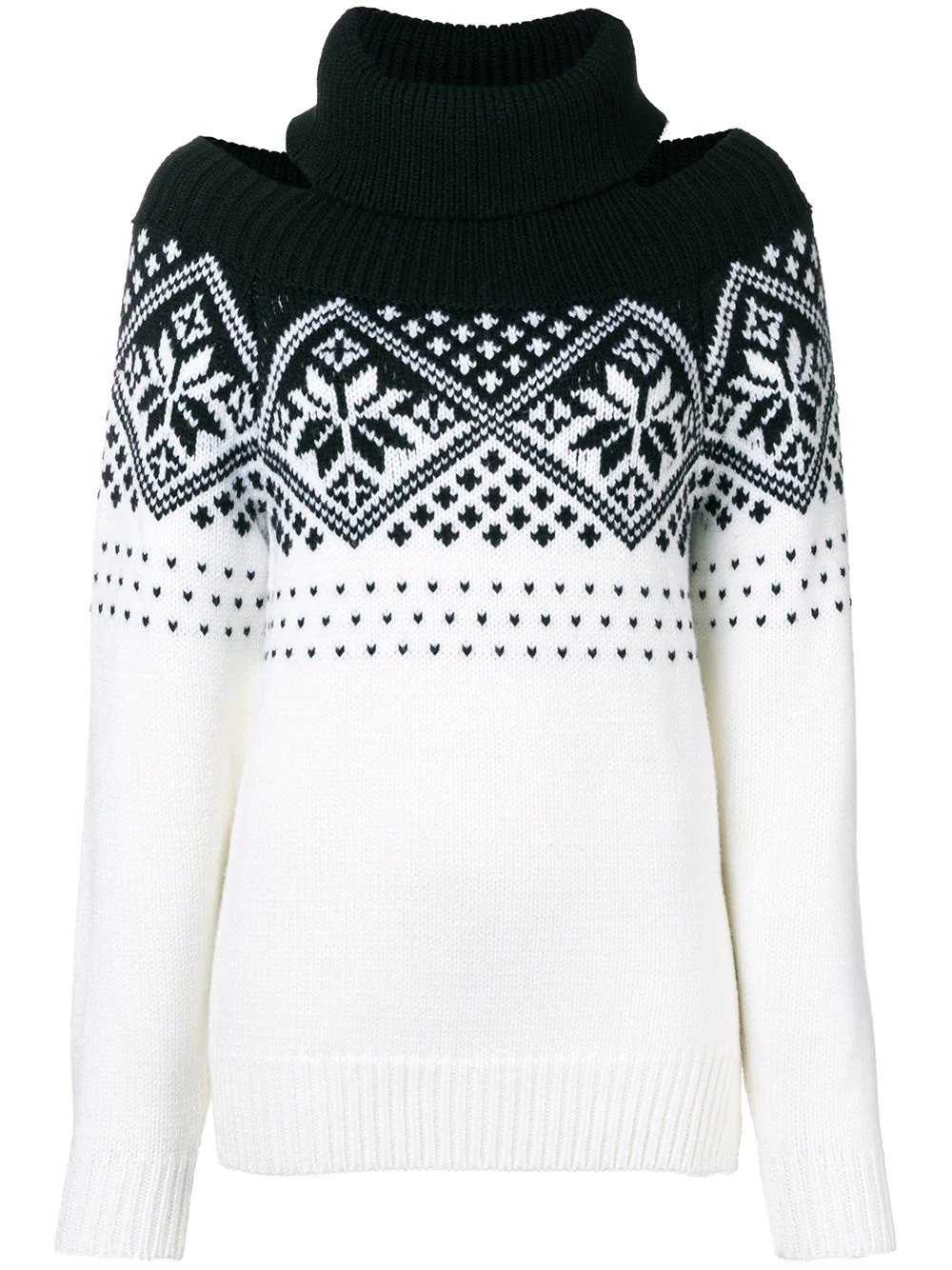 snowflake cold shoulder jumper - 1