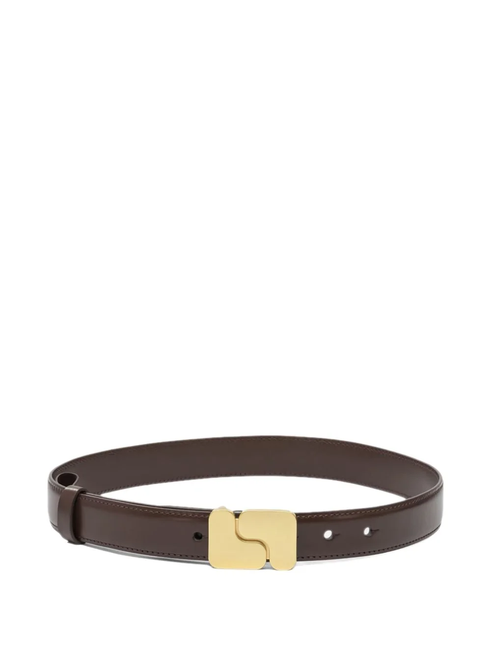 leather buckle belt - 1