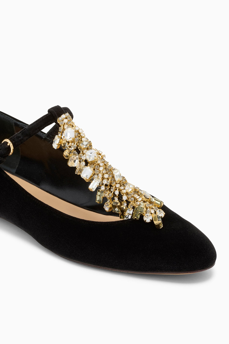 Bianca Crystal T–Strap Ballerina 3