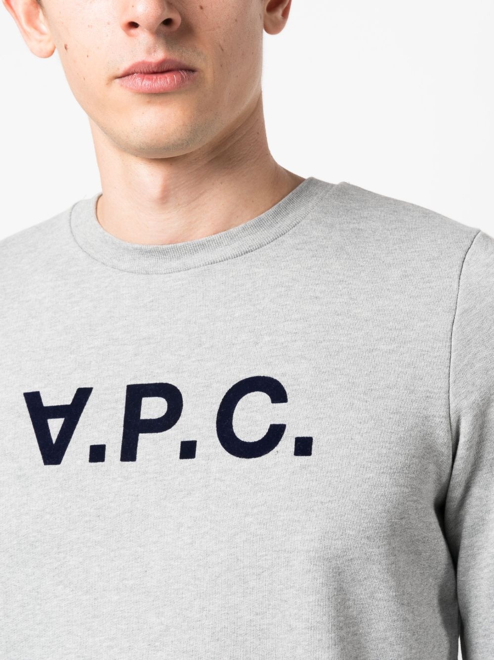 logo-print cotton sweatshirt - 5