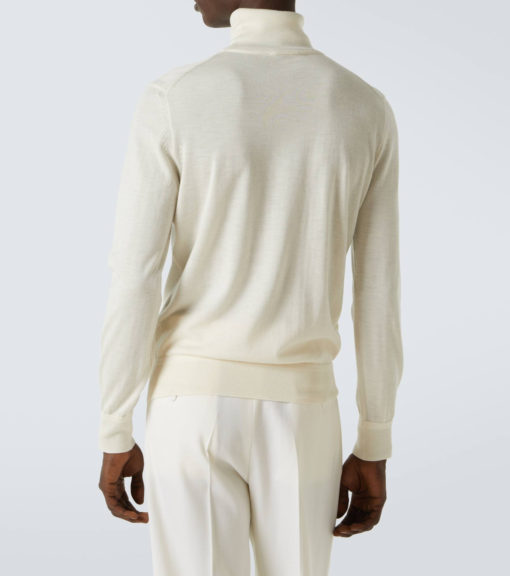 Cashmere and silk turtleneck sweater - 4