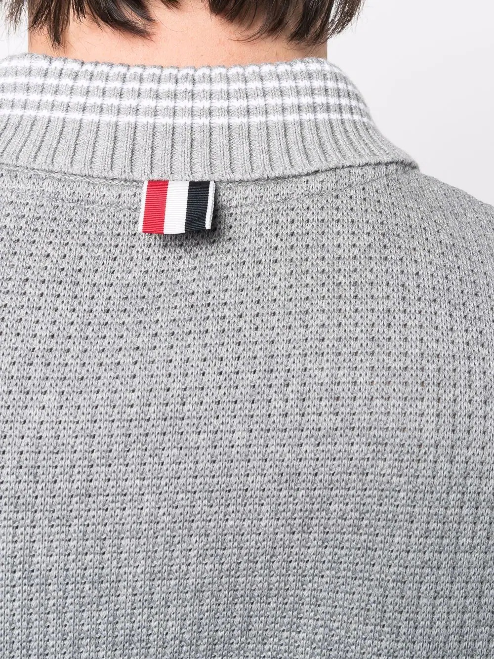 waffle-knit polo shirt - 5