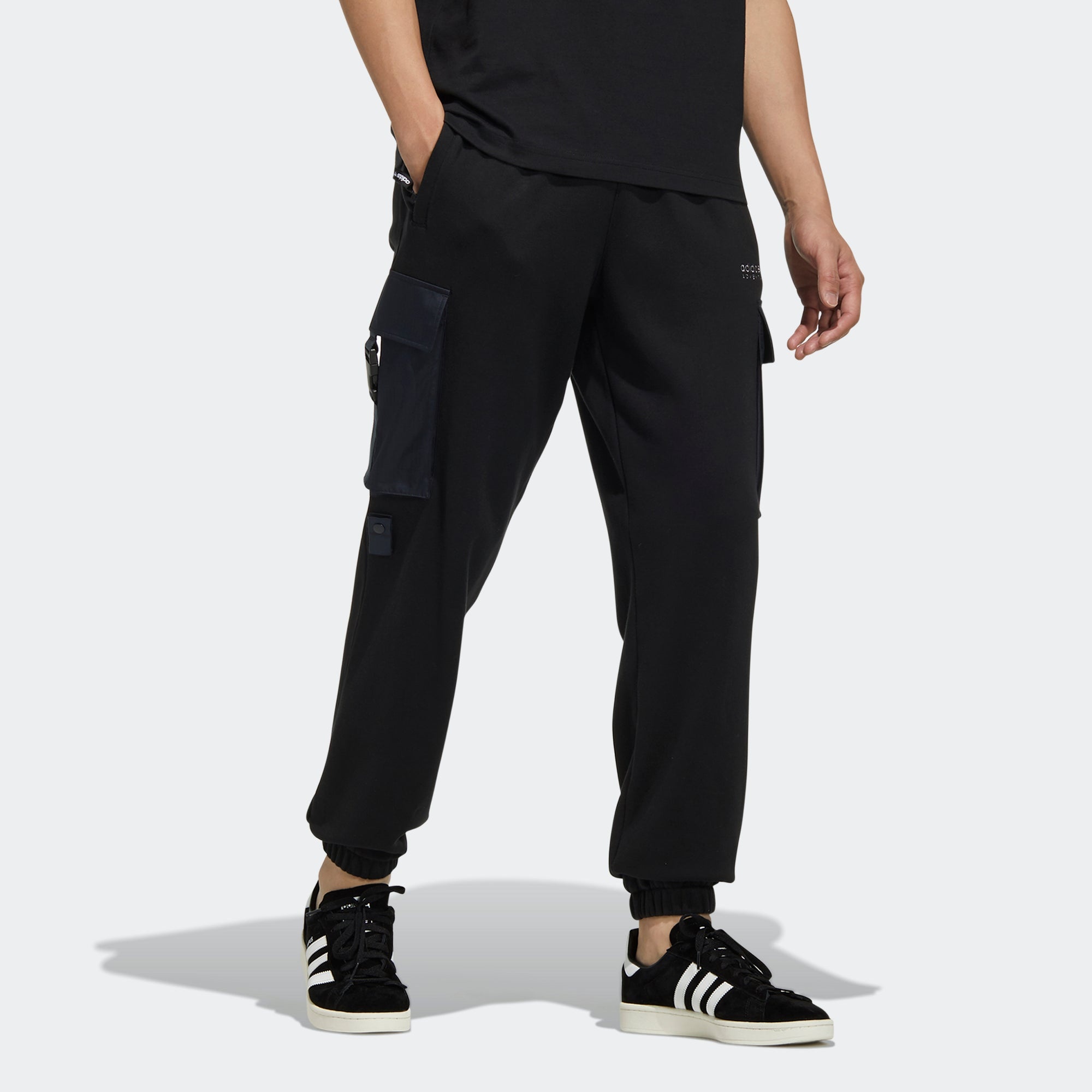 Men's adidas originals Adv Sweatpant 1 Large Cargo Pocket Bundle Feet Sports Pants/Trousers/Joggers  - 4