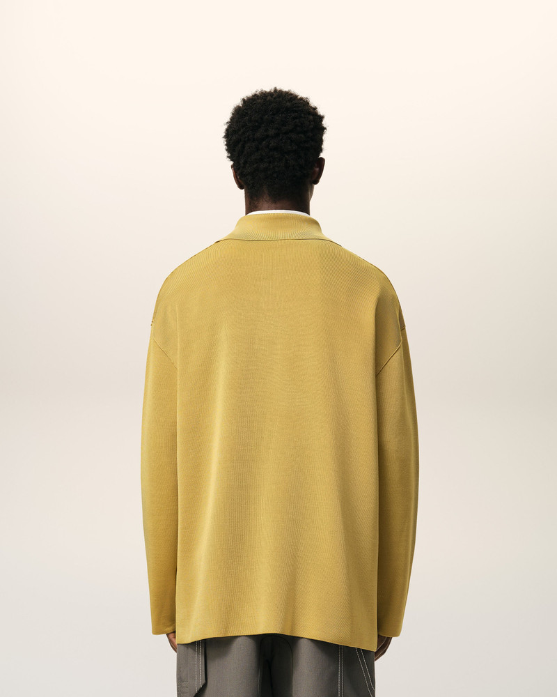 YELLOW WOOL LONG SLEEVES POLO 5