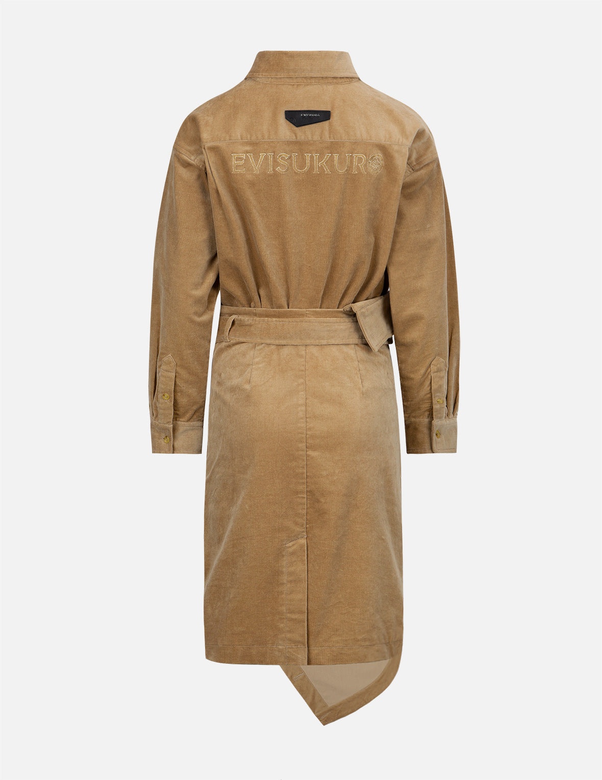 Logo Embroidered Corduroy Dress - 2
