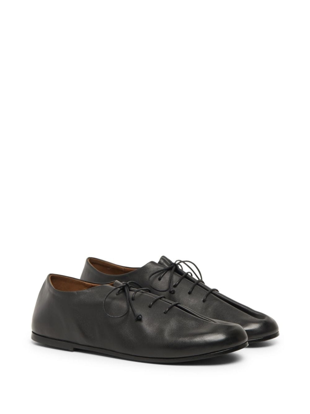 leather lace-up shoes - 2
