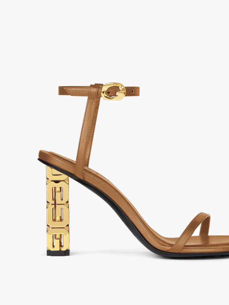 G CUBE SANDALS IN LEATHER 5